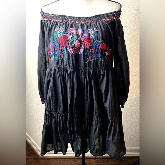 Free People Sunbeams Floral Embroidered Mini Dress - Picture 5 of 11